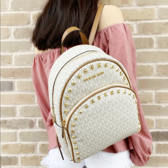 SALE FIRM2️⃣ Michael Kors Backpack Brown &Vanilla - Picture 3 of 8